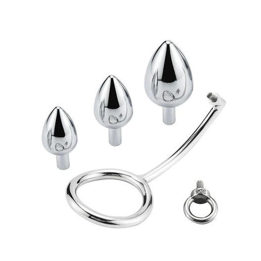 Anal DiscreetChoice with 4663 Steel Hook Stainless Ring Cock Set 1003